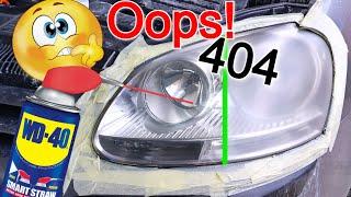 Headlight Restoration Using WD-40 ( TRUE or FALSE )