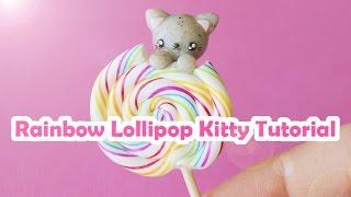 Rainbow Lollipop Kitty │ Polymer Clay Tutorial