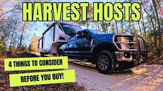 Four things to consider before joining Harvest Host / Boondockers Welcome!  Full time RV