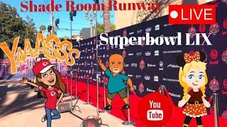  LIVE Shade Room Runway NFL Red Carpet  #superbowl #redcarpet  #nfl #philadelphiaeagles #kcchiefs