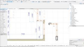 Угловое сопряжение оконных блоков в Archicad