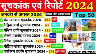 महत्वपूर्ण सूचकांक 2024 | Suchkank 2024 | Important Index Suchkank Current Affairs 2024 | Gk Trick