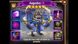 Upgrading Augustus  to 5 and 6 star Tutorial -  Can be done via the event