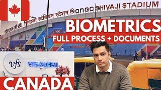 MY EXPERIENCE  CANADA VFS BIOMETRICS DELHI Full process +  All required documents | हिंदी में