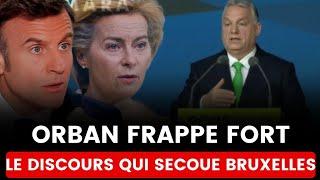 VIKTOR ORBÁN ET L'EUROPE : PERCÉE, PAIX ET RÉFORMES-LE DISCOURS QUI SECOUE BRUXELLES"