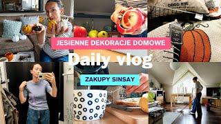 Domowy dzień | Wyciągam jesienne dekoracje  Piekę crumble z owocami | Zakupy Sinsay