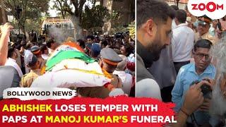 Did Abhishek Bachchan LOSE HIS TEMPER with Paps at Manoj Kumar's FUNERAL? Here's what happened!