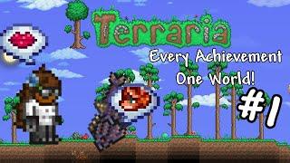 Every Achievement in One World in Terraria! (Melee, Master mode)