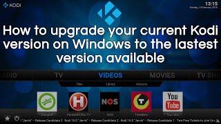 How to upgrade from an older Kodi version to any other version