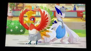 Ho-Oh and Lugia Being Together in Pokémon Cafe Remix