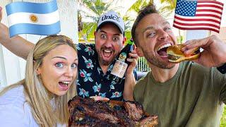 ASADO ARGENTINO  vs  BBQ USA Ft Dustin Luke