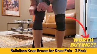 Ruilaibao Knee Braces for Knee Pain 2 Pack Review and Demo | Worth Buying?