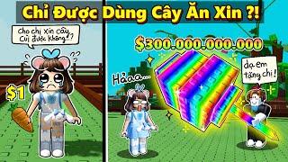 Mèo Simmy 24 Giờ ĂN XIN Xây Vườn Cây Giàu Nhất Trong Grow Up Garden ⁉️