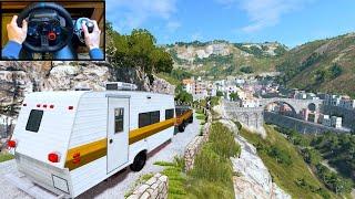 *REALISTIC* Caravan Road Trip! #4 - Italy  | BeamNG.drive