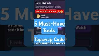 5 Must-Have Tools tapswap Code | 5 Must-Have Tools tapswap code | #tapswapcode