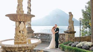 Elopement wedding in Italy on Lake Como. Wedding filming at Villa Monastero.