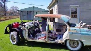 Jake's 1955 Fairlane, Moving under her own power for the first time in years!