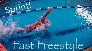 How to swim fast freestyle. Sprint front crawl