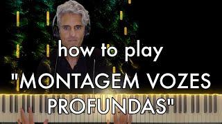 "MONTAGEM VOZES PROFUNDAS" (super slowed) PHONK piano tutorial (DJ MAXZZ)