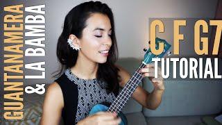 EASY La Bamba & Guantanamera Ukulele Tutorial - C F G7 Chord Progression