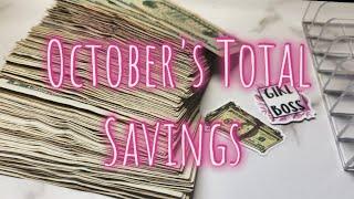 October's Total Savings * What was the total ? *