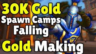 30k Gold, Rare Spawn Camping, Falling BUG! In WoW - Today In Gold Making, Gold Farming