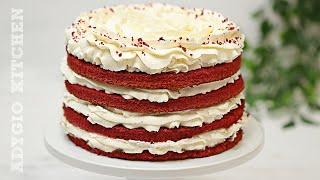 Tort Red Velvet sau Tort Catifea Rosie / Red Velvet Cake | Adygio Kitchen