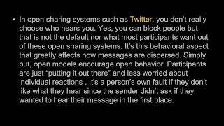 Open VS Closed Social Media Networks