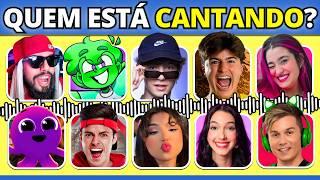 ️ QUAL YOUTUBER ESTÁ CANTANDO? | Torajo | Enaldinho | Zanella | Mussa #quiz #buuquiz