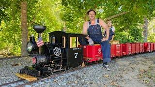 A tour of the Bitter Creek Western live steam railroad with 0-4-0 Porter 'Butter Pig'