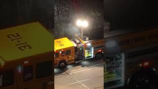 Driver trapped after truck crashes into trees on I78 ramp #dronevideo #rescue
