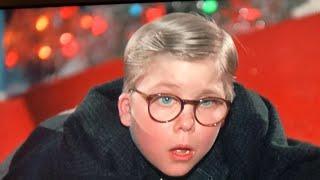 A Christmas Story. Ralph asks Santa Claus for a Red Ryder BB Gun