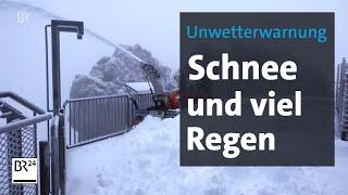 Herbstwetter bringt Regen und Schnee | BR24