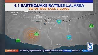 4.1-magnitude earthquake jolts Los Angeles area