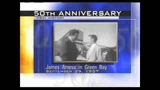 WBAY-TV Lambeau Field dedication with James Arness