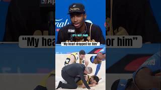 SGA reacts to Haliburton's injury