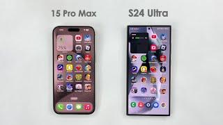 iPhone 15 Pro Max vs Samsung S24 Ultra in 2025 - Speed Test!