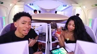 Vlogs By DK4L! OUR $20,000 FIRST CLASS AIRPLANE SEATS!! 24 HOURS ON A PLANE