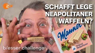 Wuchtige Waffeln: Sebastian muss Neapolitaner à la Manner selber machen | b/esser challenge