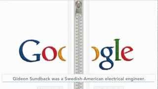 Gideon Sundback Google Doodle