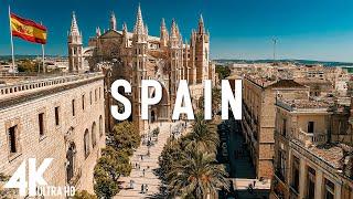 FLYING OVER SPAIN 4K UHD • Stunning Aerial Footage, Scenic Relaxation Film with Calming Music