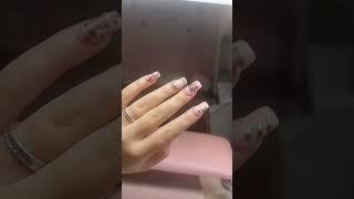 Glamorous Prom Nails with Golden Flair #promnails #nailtech #prom2024