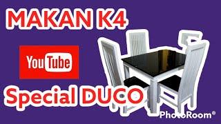 MEJA MAKAN K4 DUCO. SUPER MANTUL