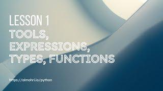 Start here for programming in Python (English university lectures)