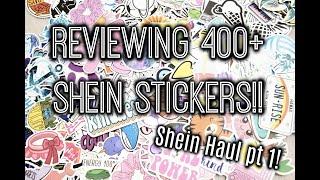 Huge Shein Haul!! Unboxing over 400 stickers for under $35?!