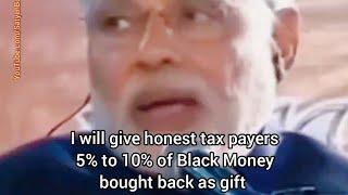 Old Narendra Modi video promising to bring back black money & gift it to honest tax payers is viral