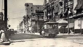 Houston TX Main Street Corner 1900s and today.