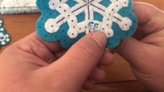 Bucilla Felt Tutorial #5 - Adding Sequins