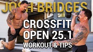 Josh Bridges Takes on CrossFit Open 25.1 – Can He Beat Rich Froning? Tips & Strategy!