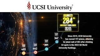 UCSI UNIVERSITY BREAKTHROUGH TO THE TOP 300 IN THE WORLD